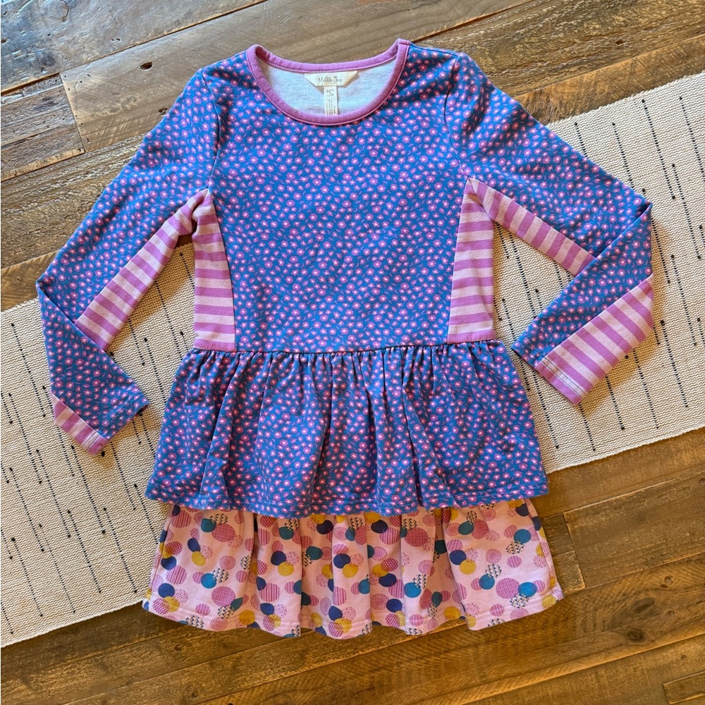 Matilda Jane Clothing - Girl’s Play All Day Sweatshirt Dress - Size 8